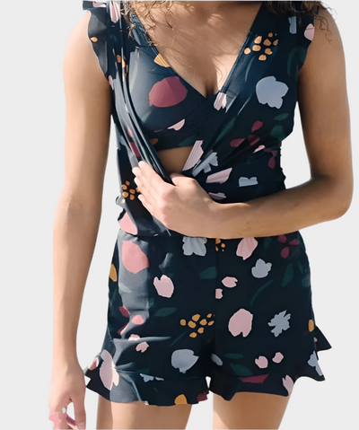 Μαγιό με Βολάν και Στήριξη Στήθους