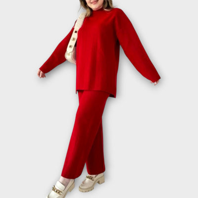 Πλεκτό Σετ με Χαλαρή Εφαρμογή