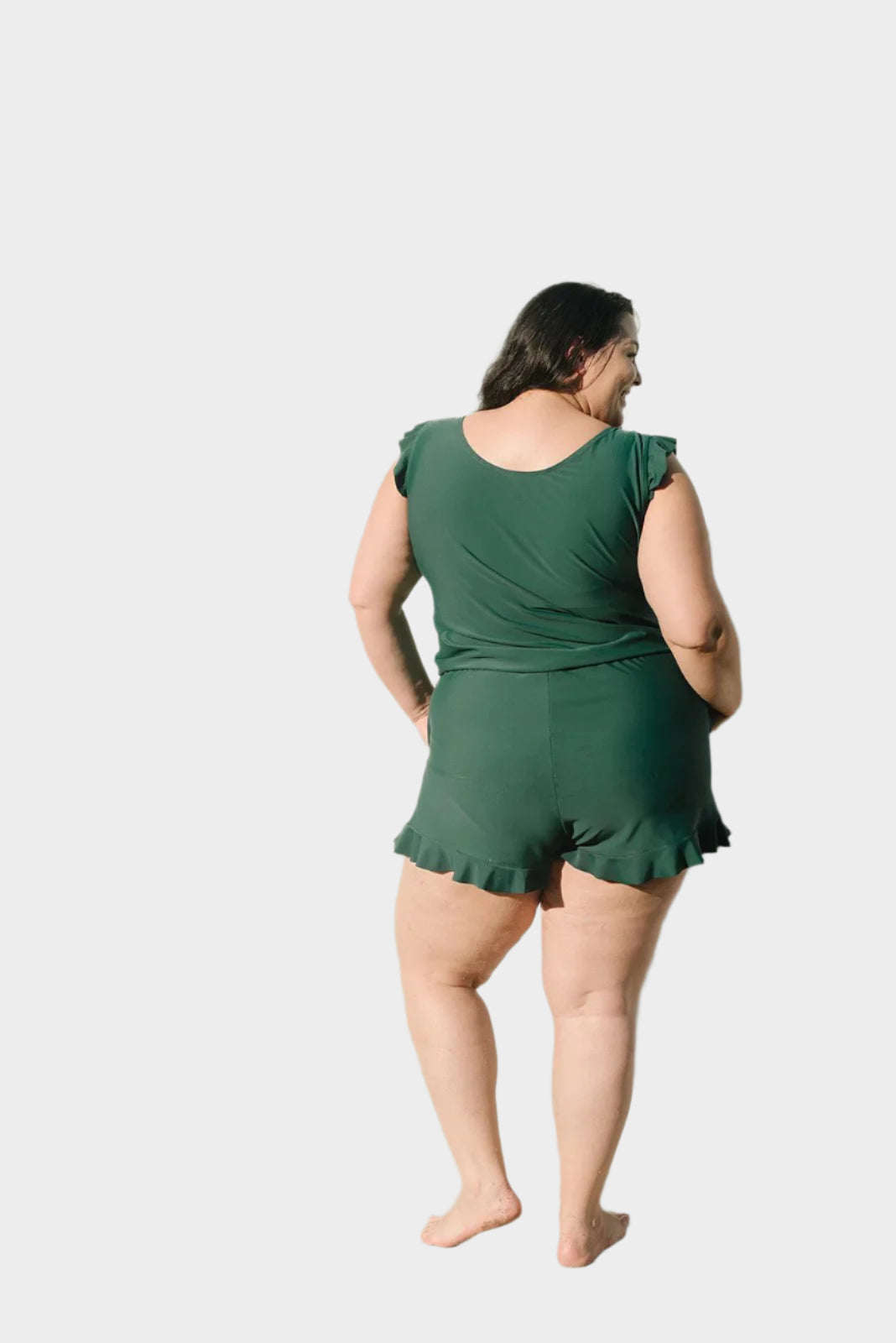 Μαγιό με Βολάν και Στήριξη Στήθους