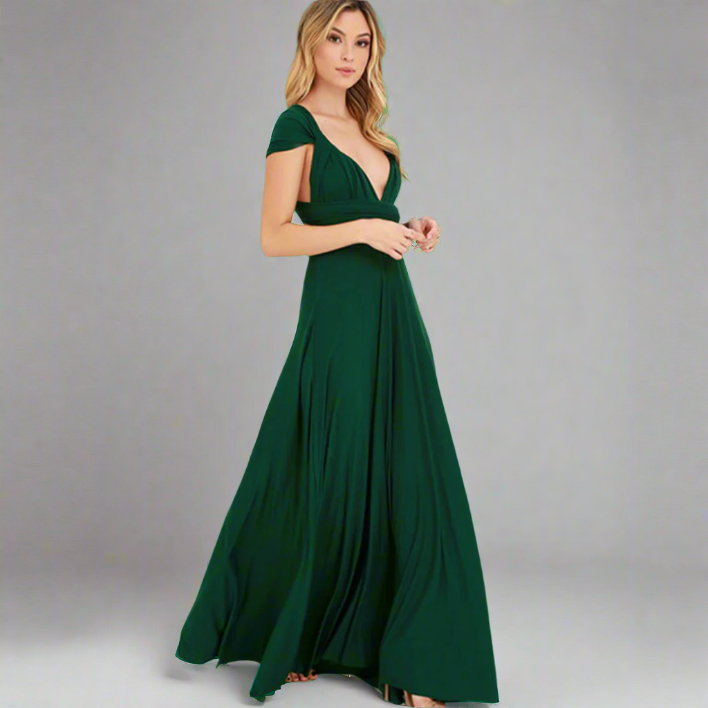 Φόρεμα μεταμορφωμένο από εκλεκτό ύφασμα