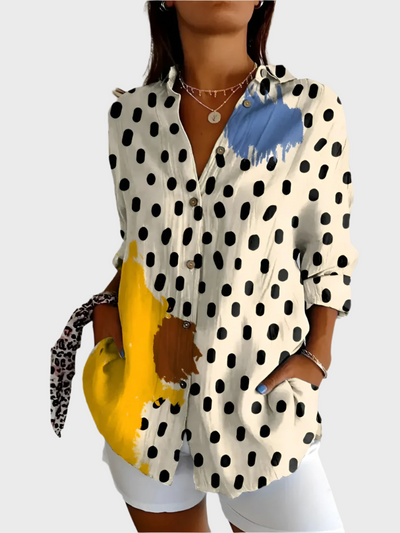 Μπλούζα Βαμβακερή με Φλοράλ Σχέδιο