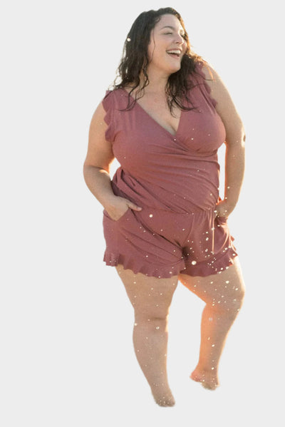 Μαγιό με Βολάν και Στήριξη Στήθους