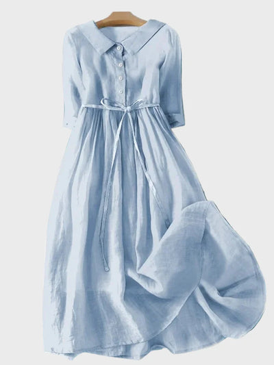 Φόρεμα με Κομψό Γιακά