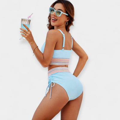 Ψηλόμεσο Μπικίνι με Ενίσχυση