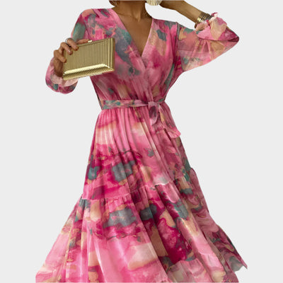 Midi Φόρεμα με Λουλούδια