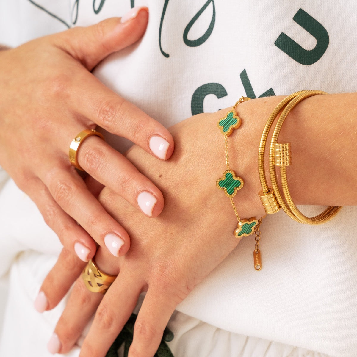 Twister Χρυσό Βραχιόλι 