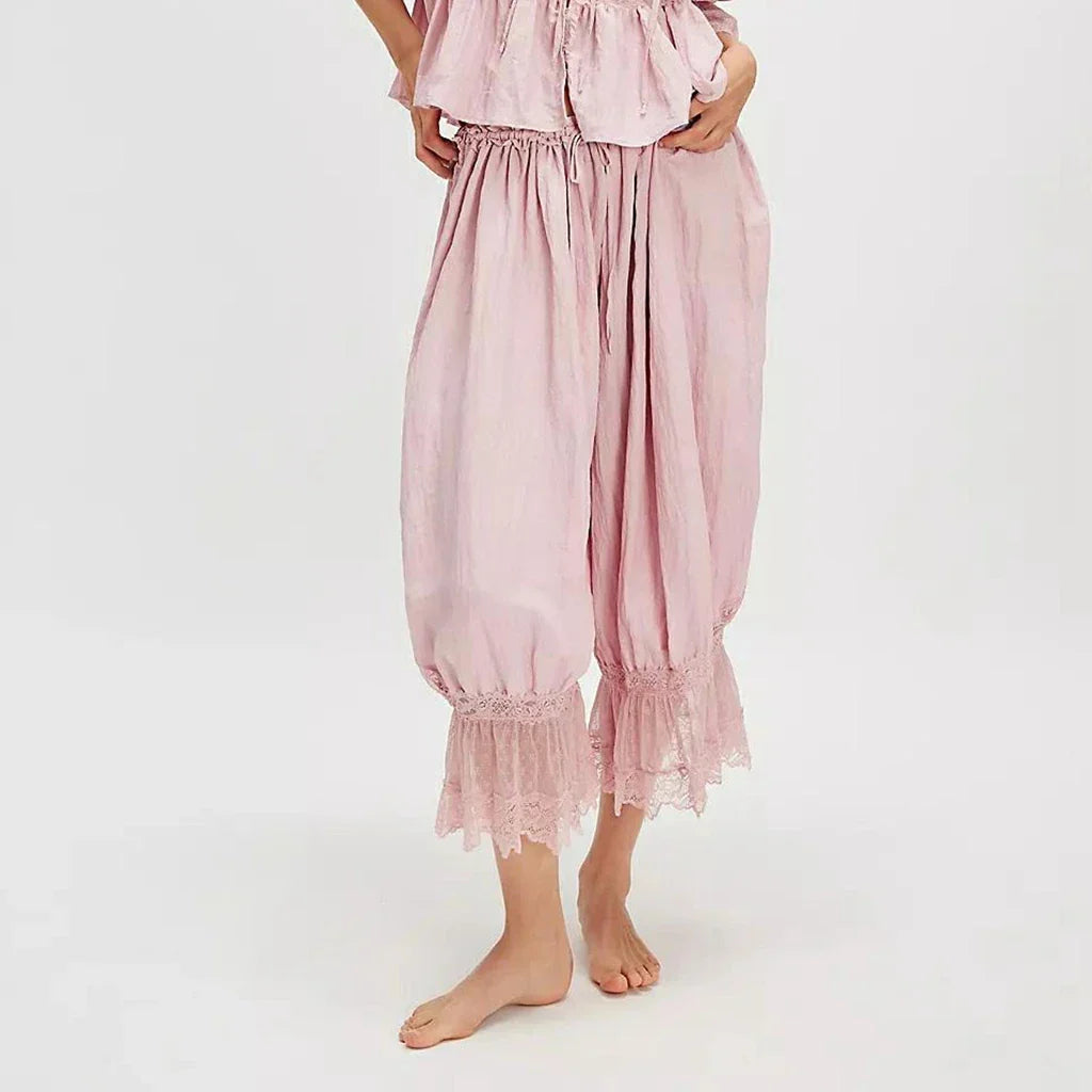 Παντελόνα Boho με Δαντέλα