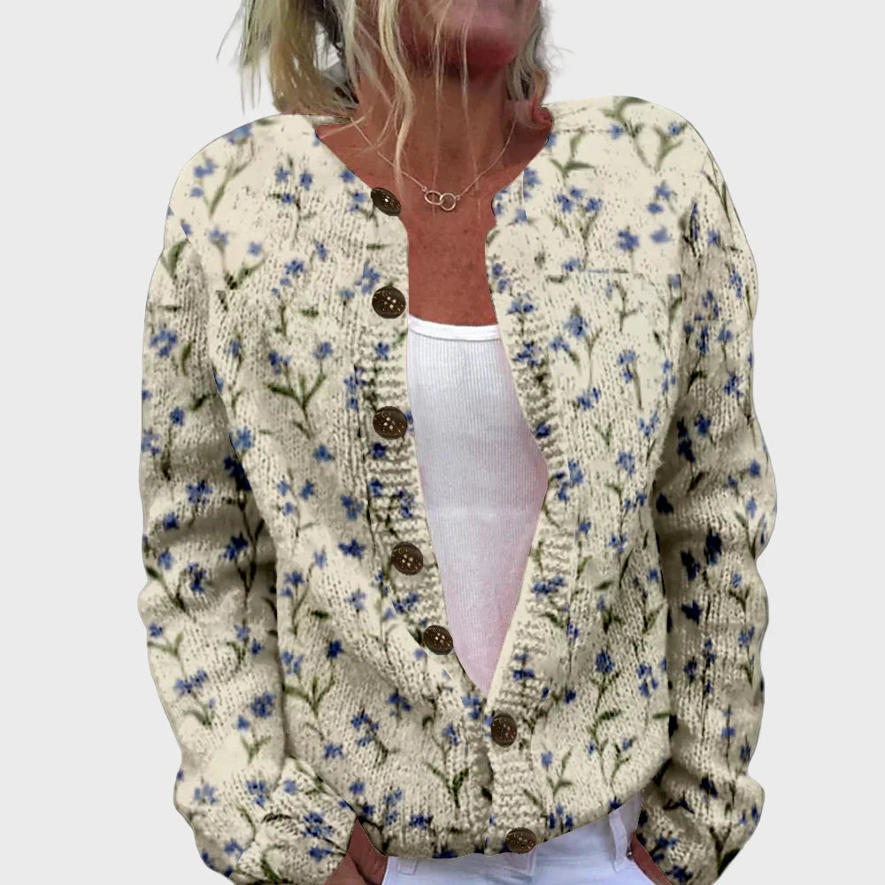 Κομψό Πλεκτό Γιλέκο με Σχέδιο