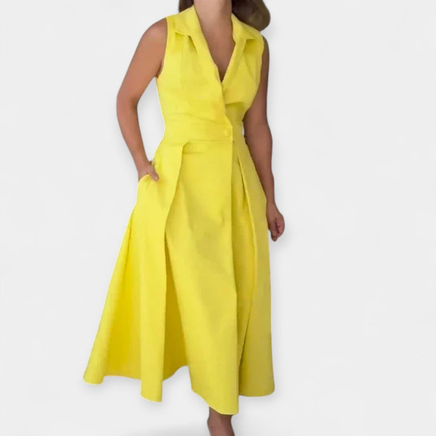 Μίντι Φόρεμα με Κολάρο