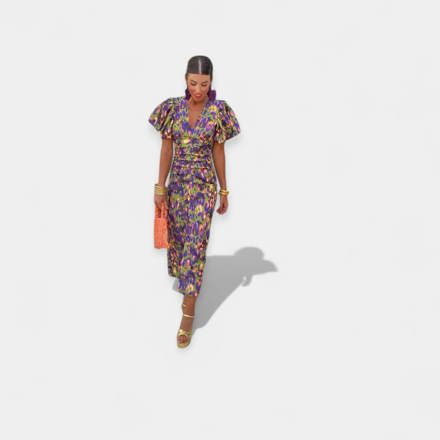 Φόρεμα με Μανίκια και Βολάν