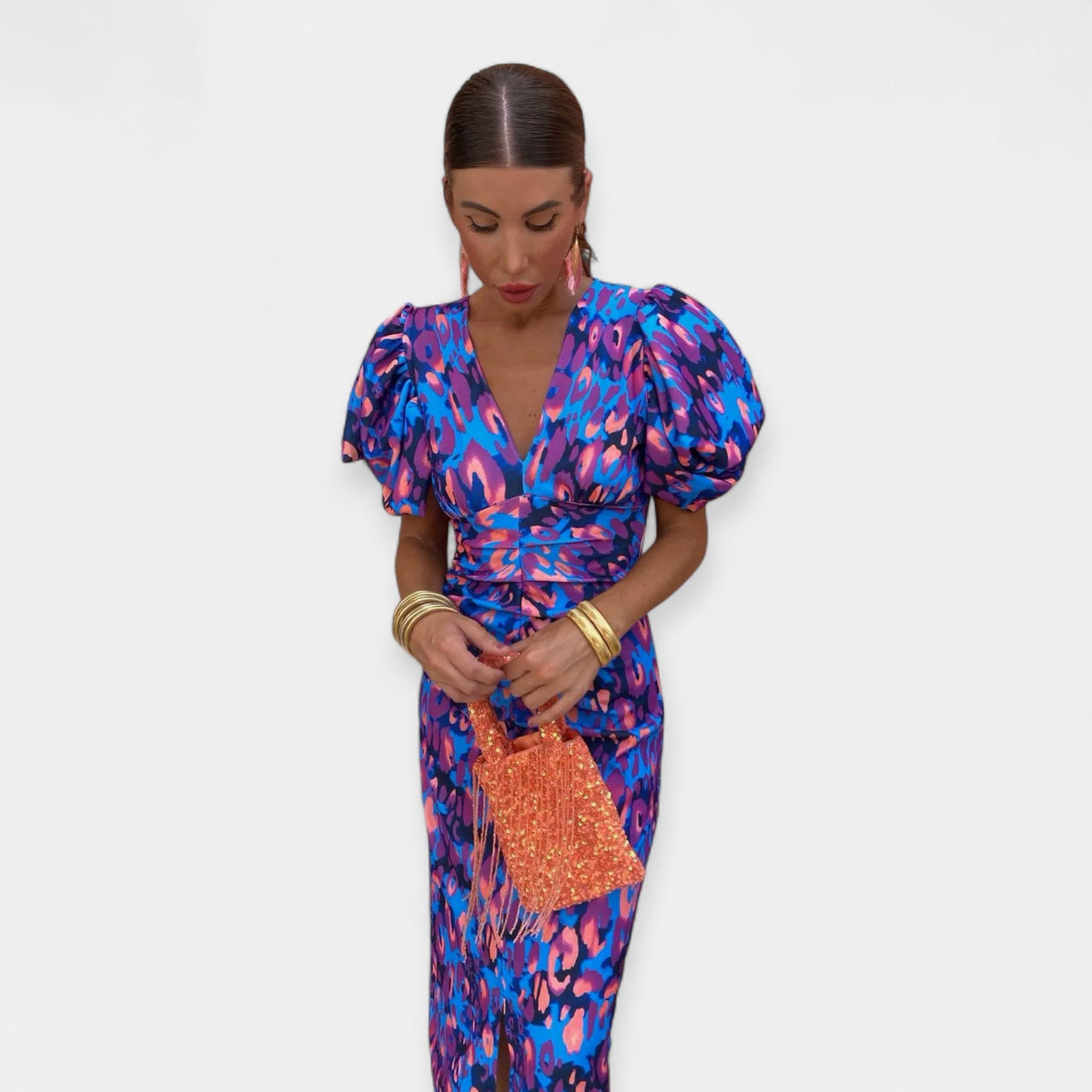 Φόρεμα με Μανίκια και Βολάν