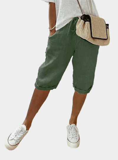 Κομψό Γυναικείο Λινό Παντελόνι