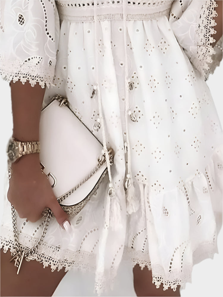 Boho Καλοκαιρινό Κοντό Φόρεμα