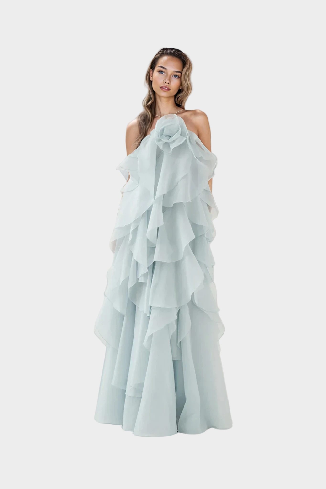 Μάξι Φόρεμα με Ρομαντική Αίσθηση και Αριστοκρατικό Στυλ