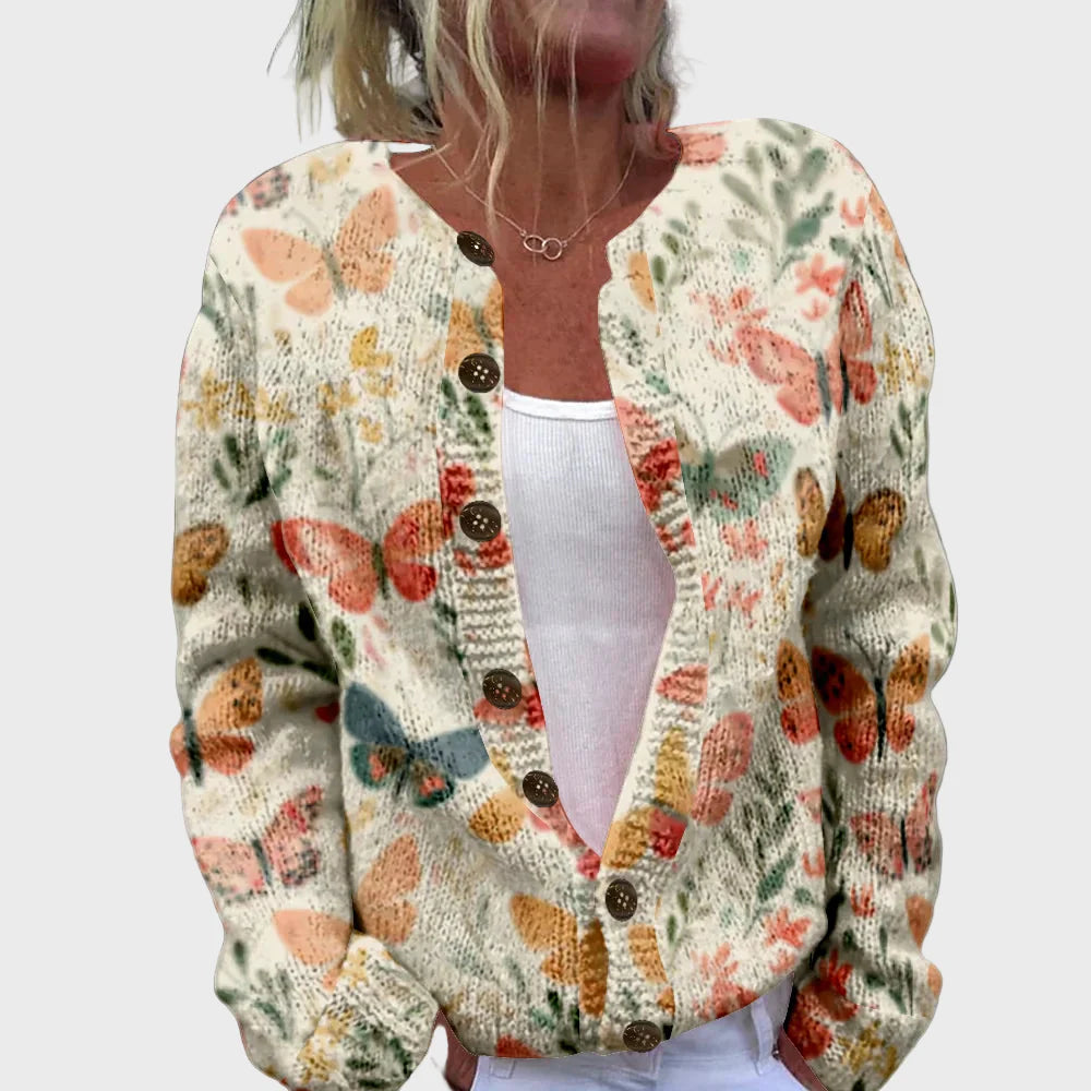 Κομψό Πλεκτό Γιλέκο με Σχέδιο