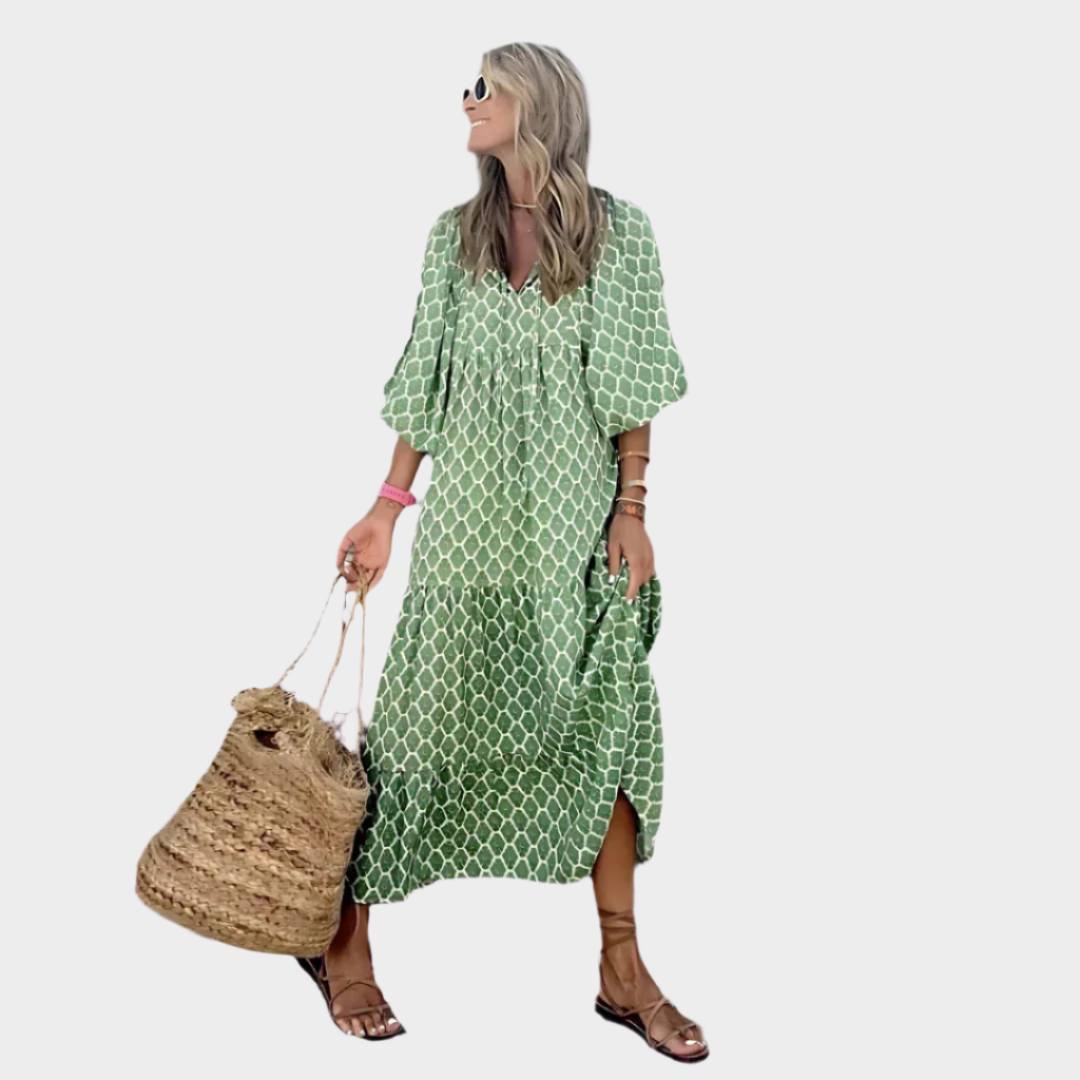 Γεωμετρικό Αέρινο Φόρεμα