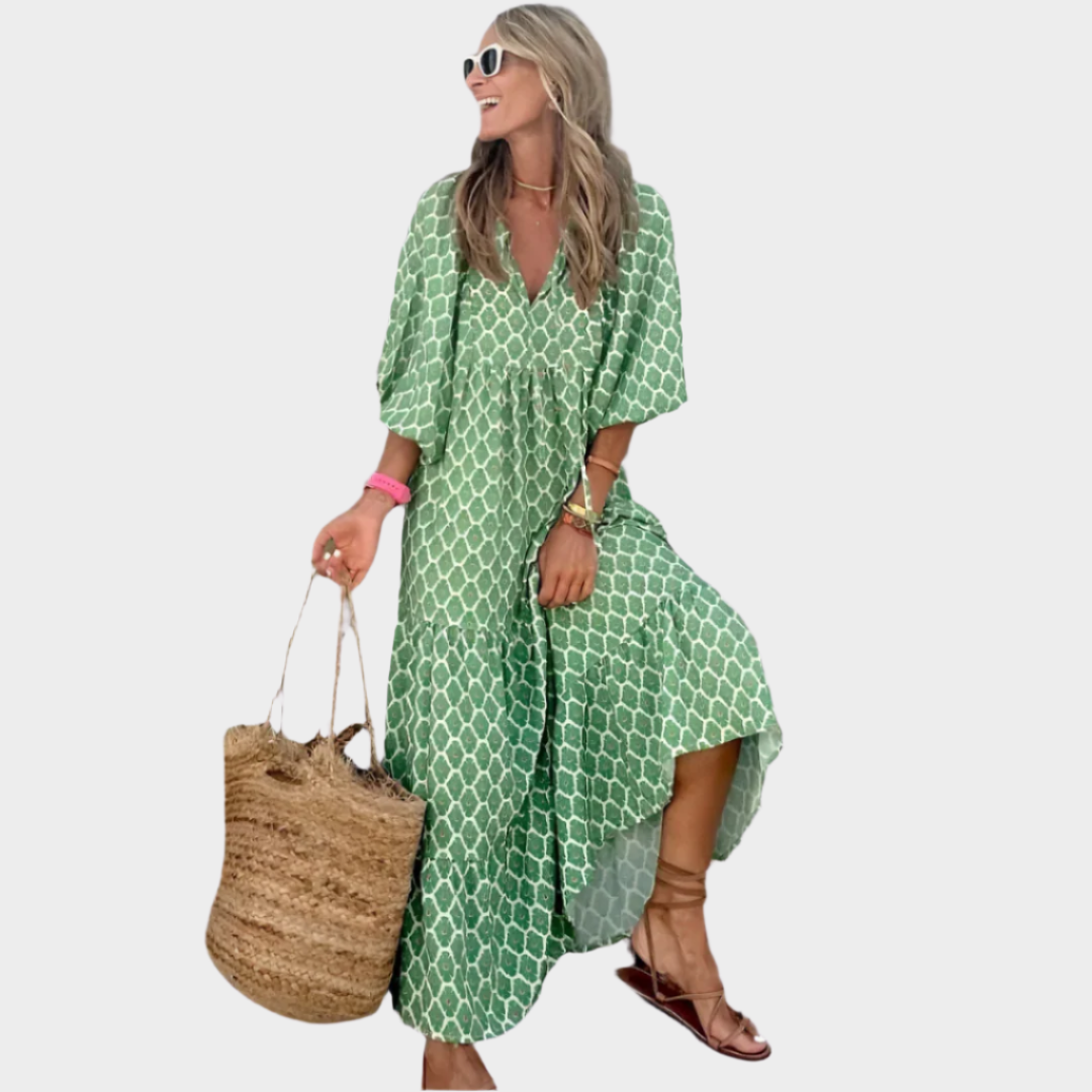 Γεωμετρικό Αέρινο Φόρεμα