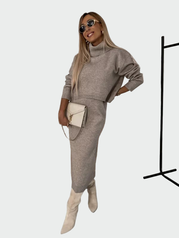 Σετ Φόρεμα και Ζιβάγκο Πουλόβερ