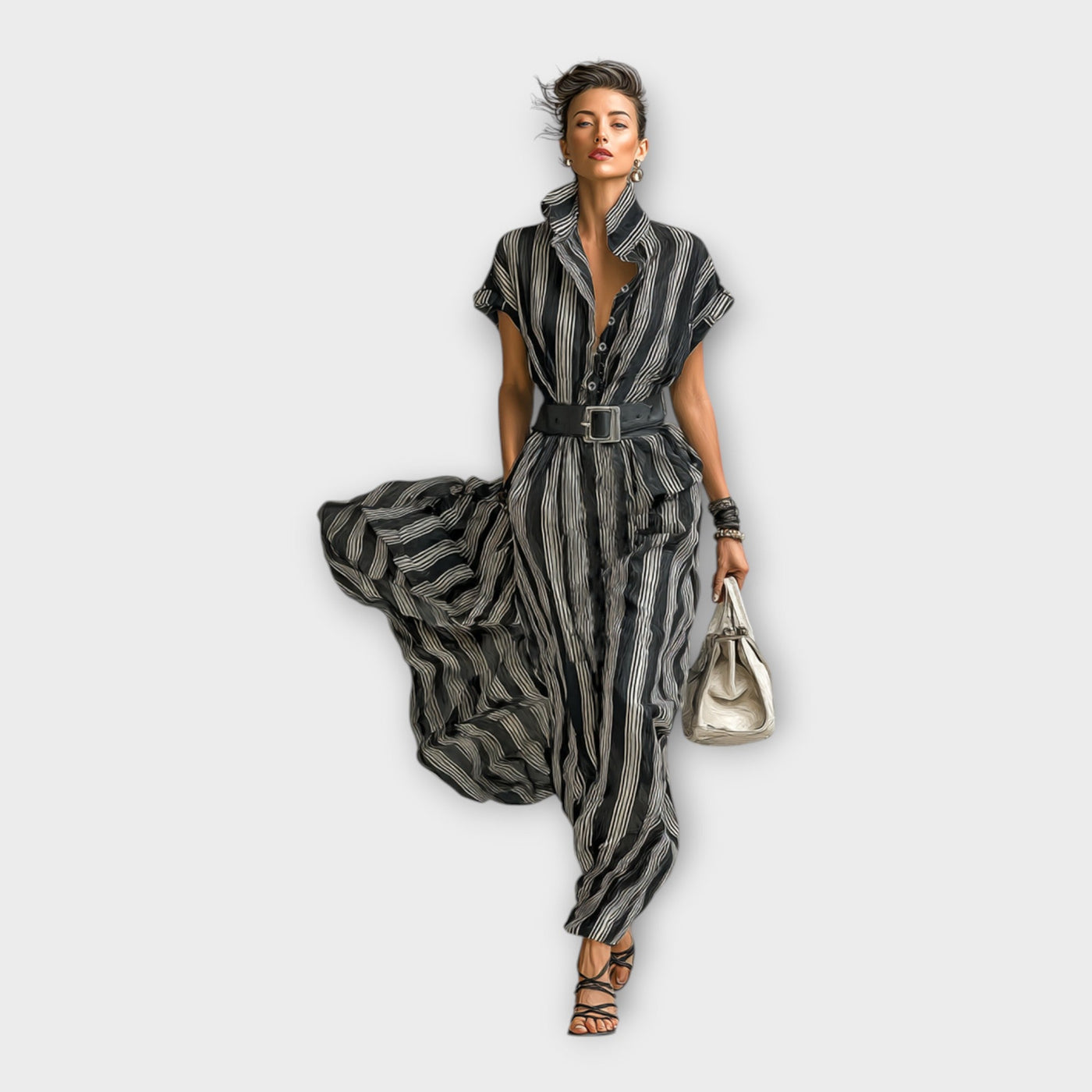 Μακρύ φόρεμα με minimal και εκλεπτυσμένη αισθητική