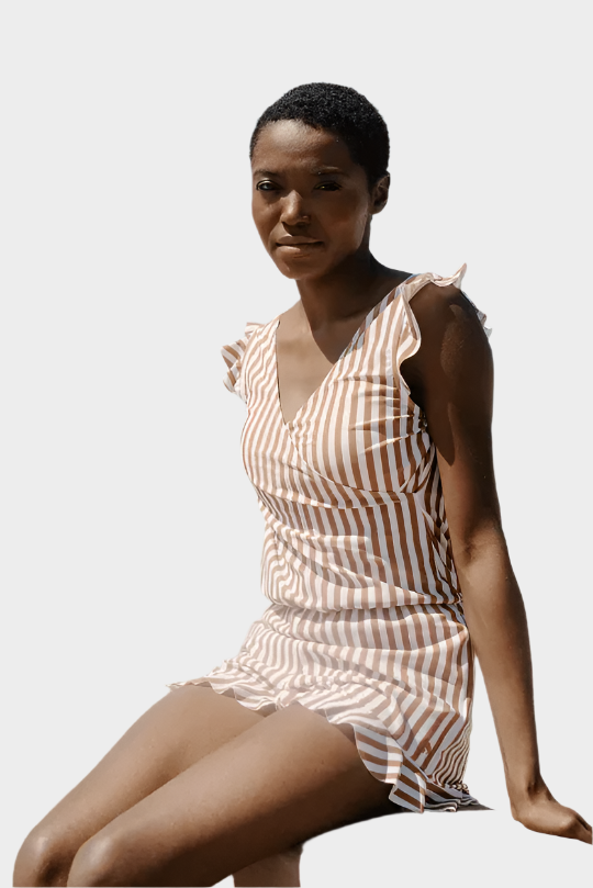 Μαγιό με Βολάν και Στήριξη Στήθους