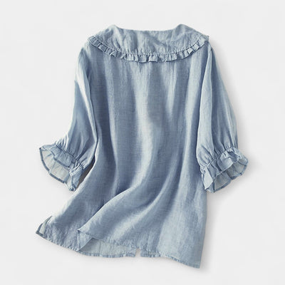 Πουκάμισο με Ρίγες και Διακοσμητικό Γιακά