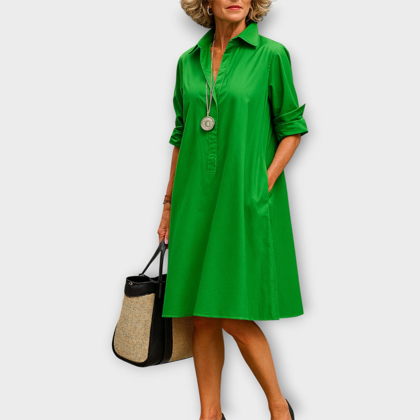 Κομψό Πουκαμίσο-Φόρεμα με Minimal Αισθητική