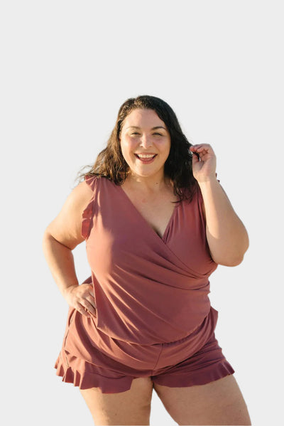 Μαγιό με Βολάν και Στήριξη Στήθους