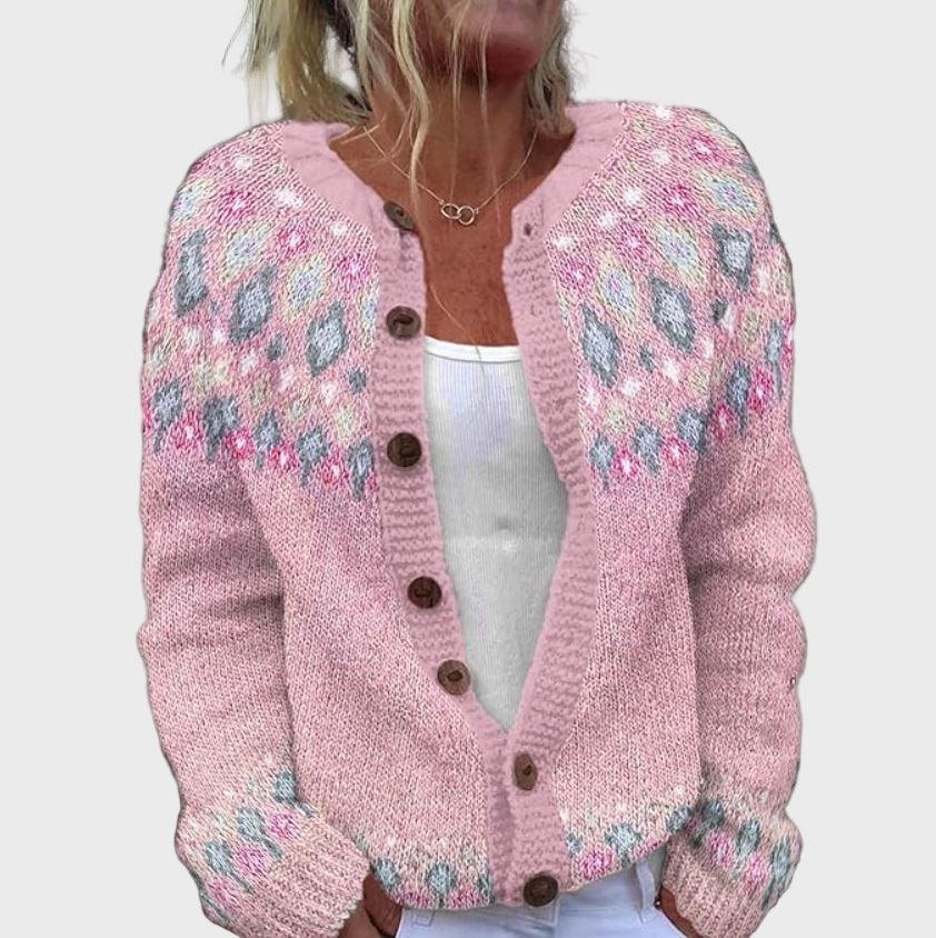 Πλεκτό Γιλέκο με Σχέδιο