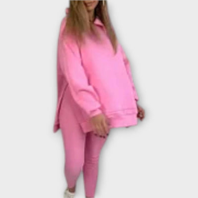 Σετ Φόρμας με Χαλαρή Εφαρμογή και Minimal Αισθητική 