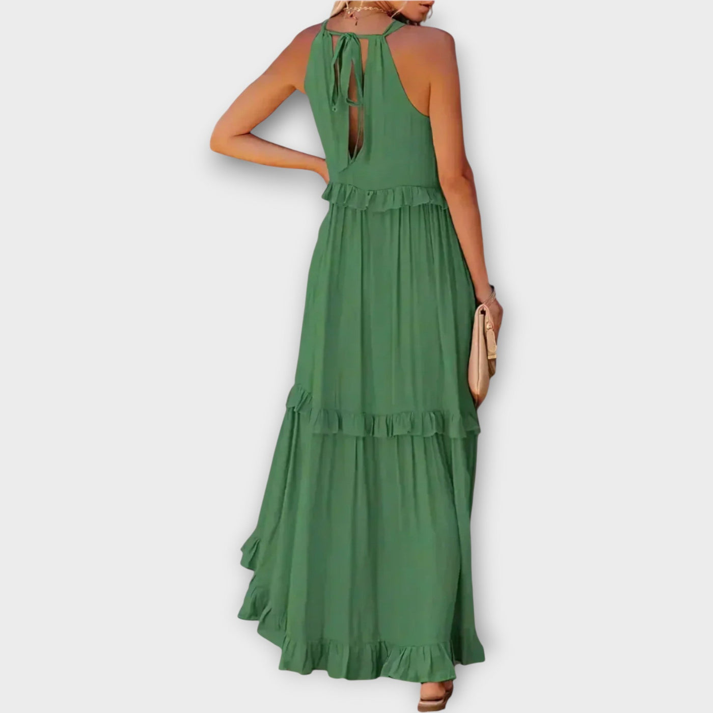 Φόρεμα με Λεπτές Τιράντες και Κομψή Γραμμή