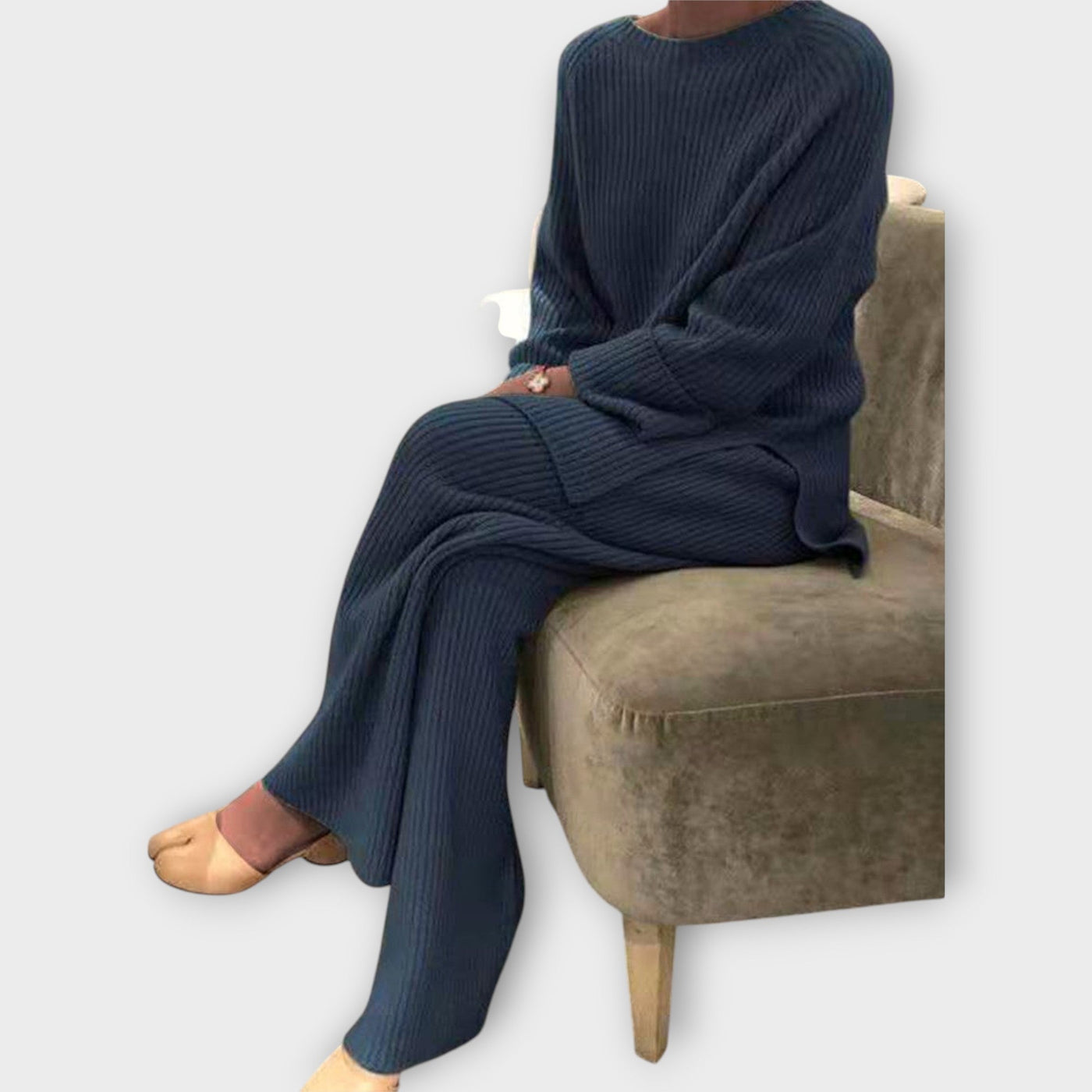 Σετ Πλεκτό με Χαλαρή Γραμμή