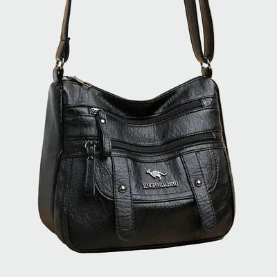 Κομψή δερμάτινη χειραποσκευή