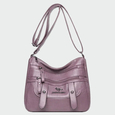 Κομψή δερμάτινη χειραποσκευή