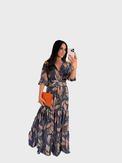 Φλοράλ Φόρεμα με Άνεση