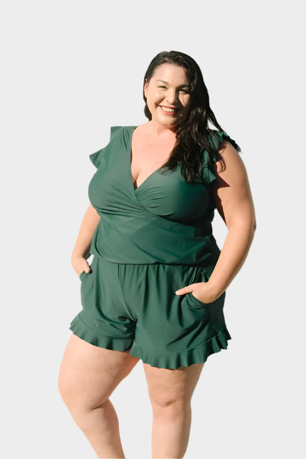 Μαγιό με Βολάν και Στήριξη Στήθους