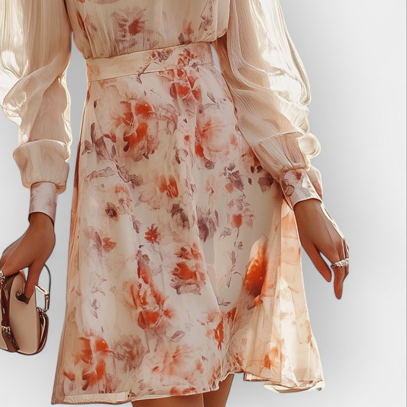 Ρομαντικό Φόρεμα με Πτυχώσεις