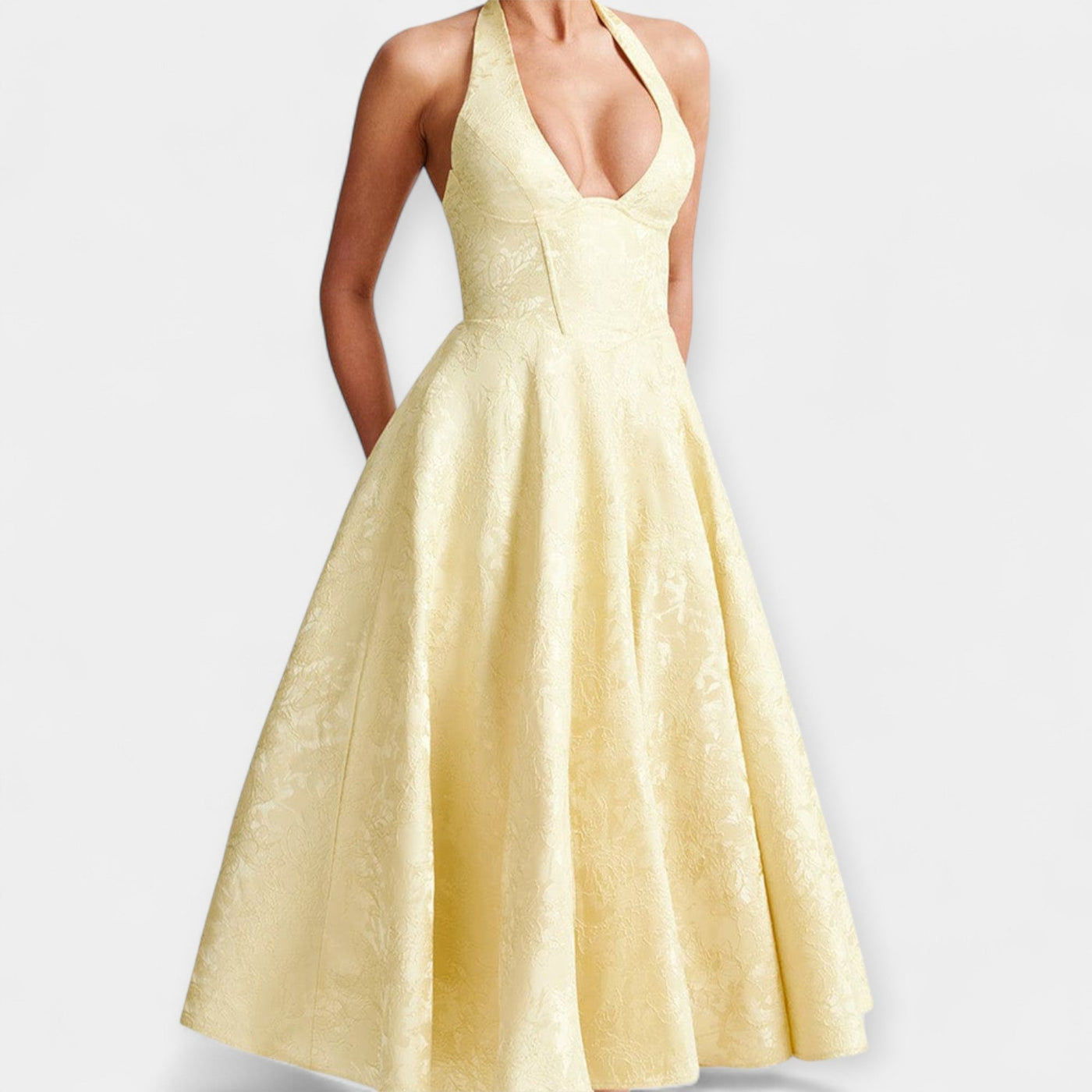 Μίντι Φόρεμα με Ανοιχτή Πλάτη και Στυλάτο Κορσέ