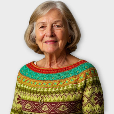 Πλεκτό Πουλόβερ με Εντυπωσιακό Σχέδιο 