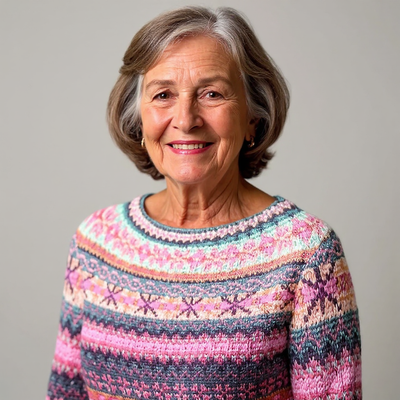 Πλεκτό Πουλόβερ με Εντυπωσιακό Μοτίβο