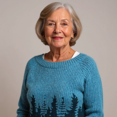 Πλεκτή Μπλούζα με Μοτίβο Έμπνευσης από το Δάσο