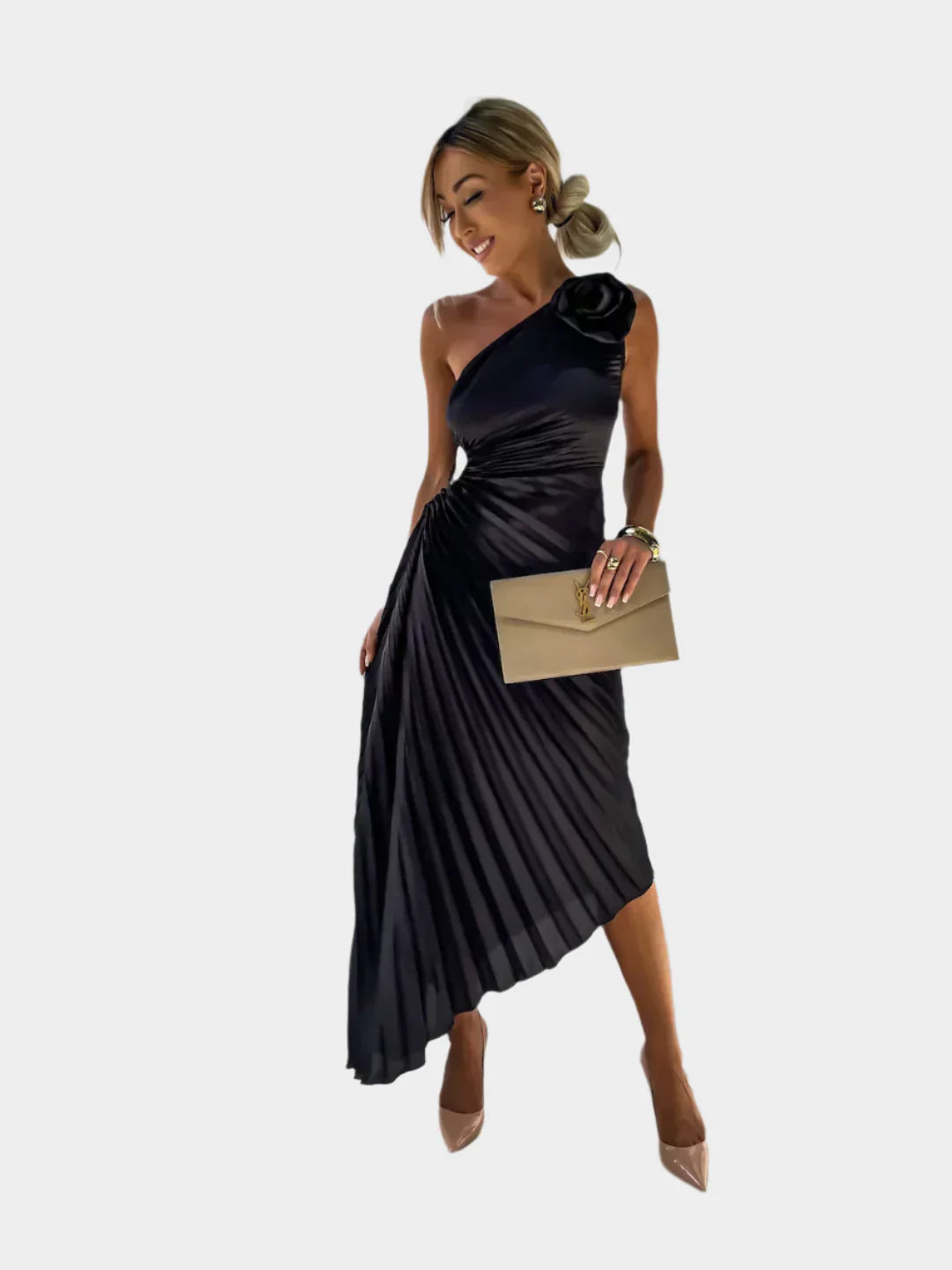 Φλοράλ Φόρεμα με Νότες Ρομαντισμού