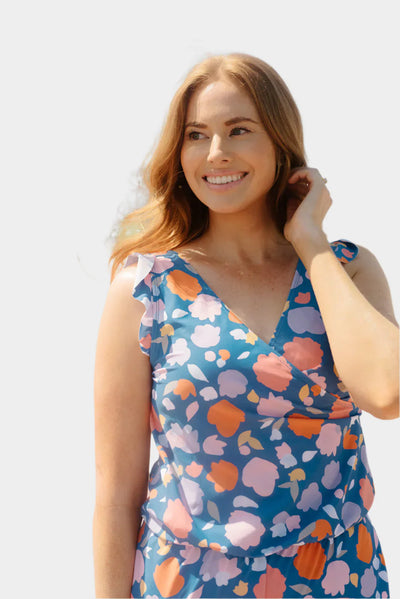 Μαγιό με Βολάν και Στήριξη Στήθους