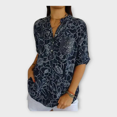 Κομψή Μπλούζα με Σχέδιο