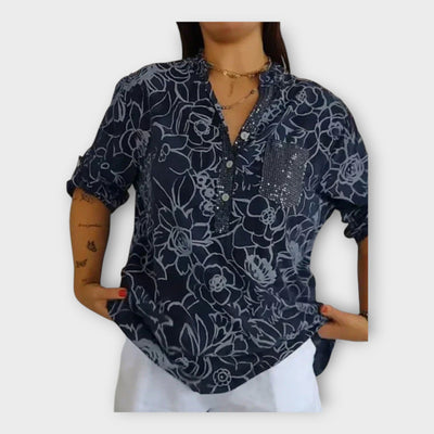 Κομψή Μπλούζα με Σχέδιο