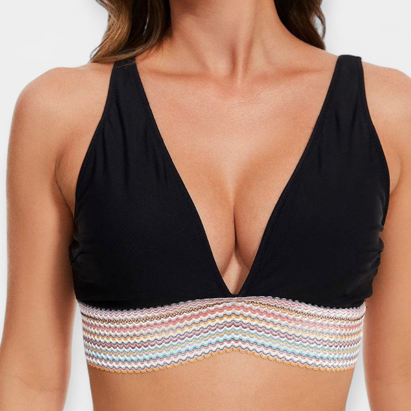 Ψηλόμεσο Μπικίνι με Ενίσχυση