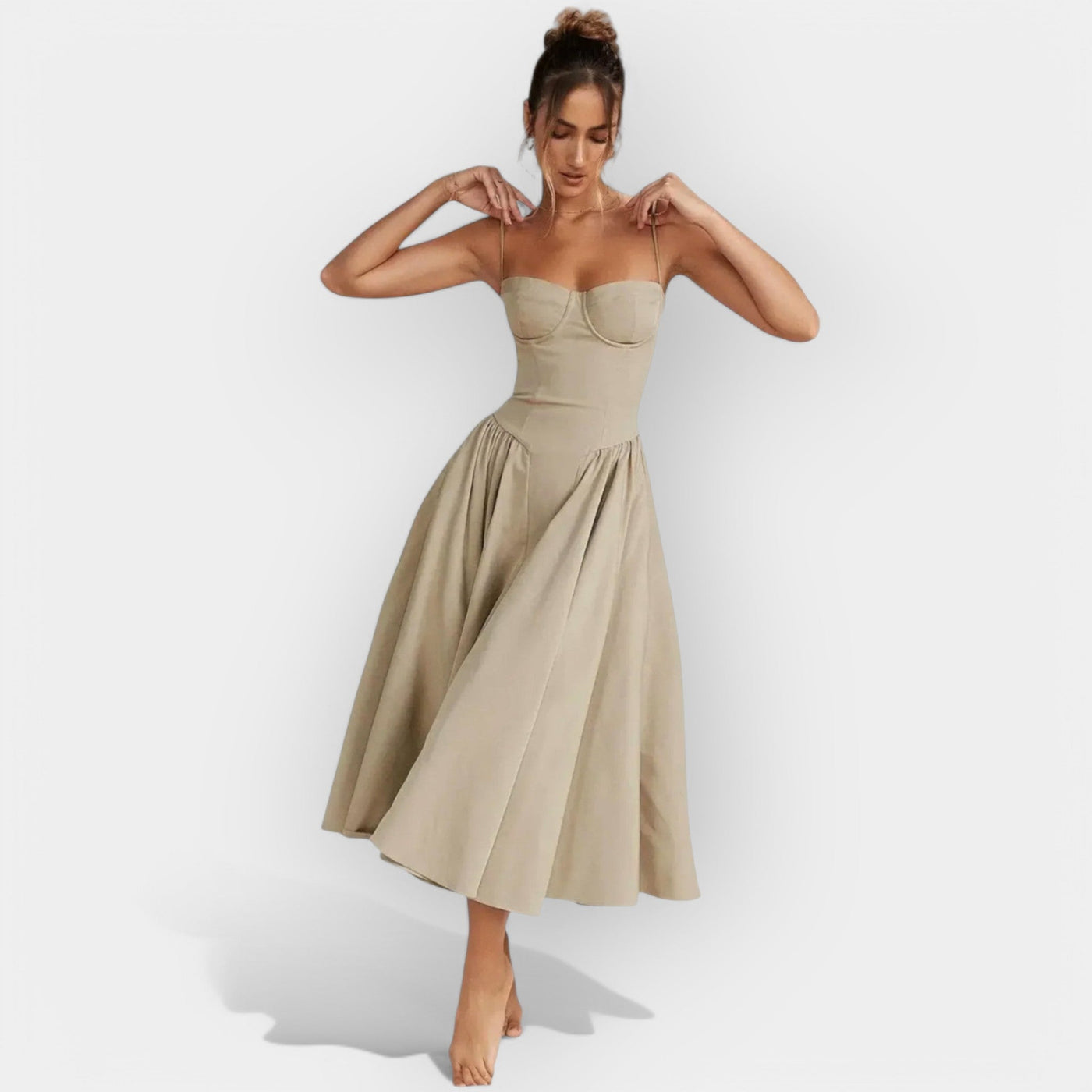 Εκλεπτυσμένο Μίντι Φόρεμα για το Καλοκαίρι