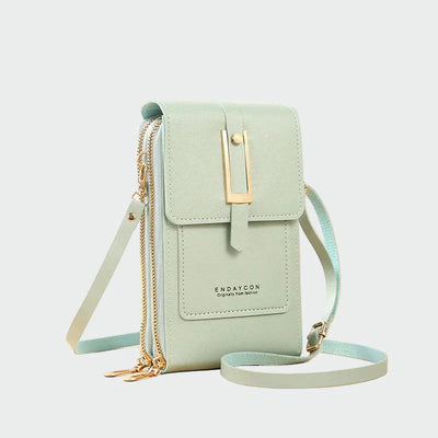 Κομψή δερμάτινη τσάντα ώμου