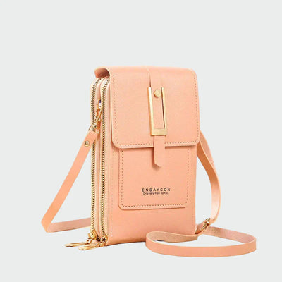 Κομψή δερμάτινη τσάντα ώμου